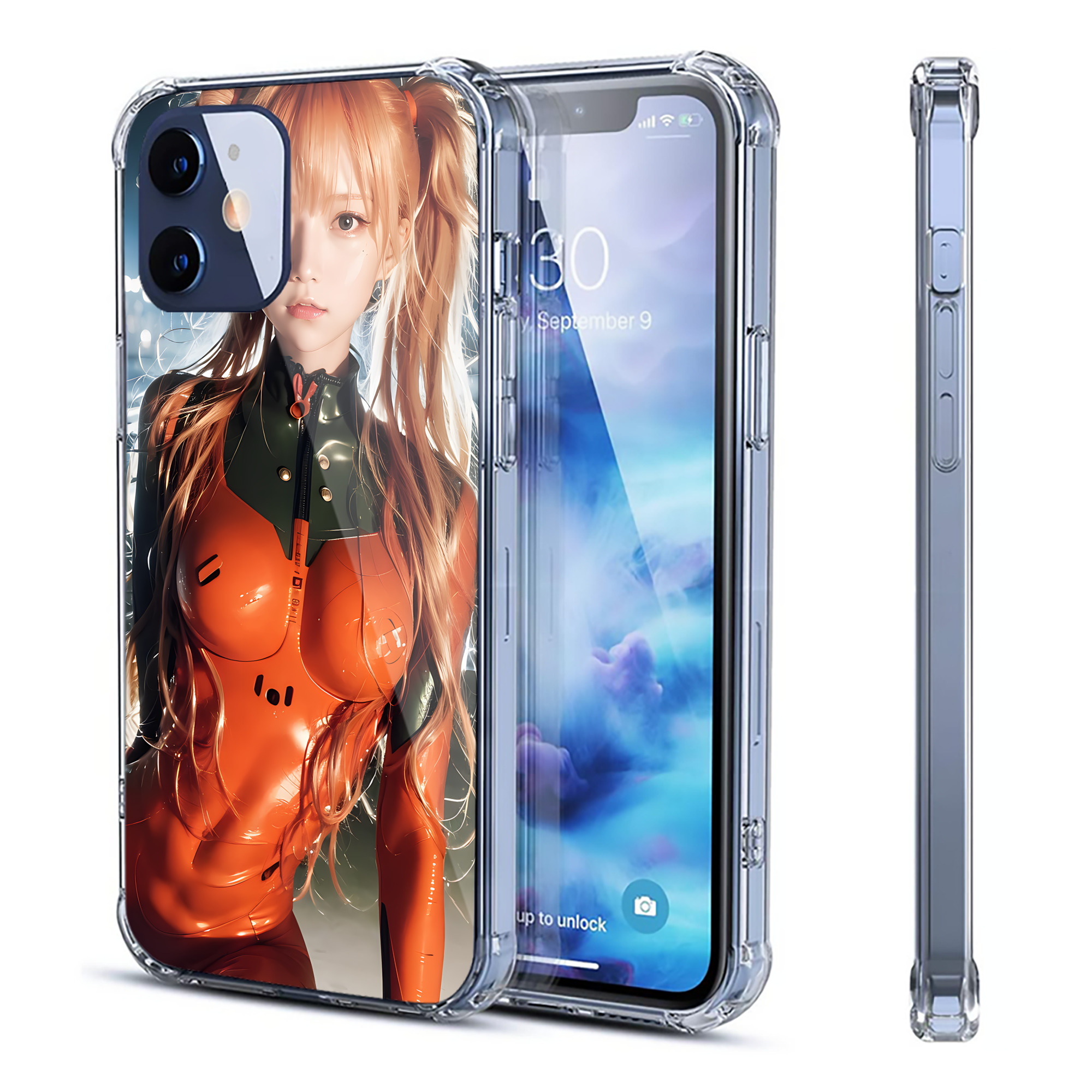 （画像用） EVA 新世紀エヴァンゲリオン 【iPhone 12シリーズ対応】透明スマホケース（クリアソフトケース）